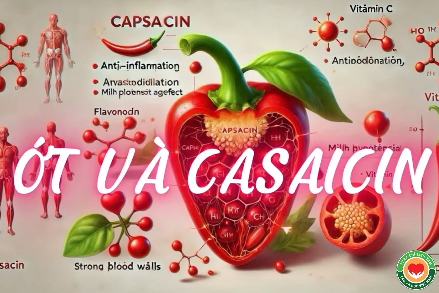 Ớt và Hoạt Chất Capsaicin: Thần Dược Giảm Đau và Tốt Cho Tim Mạch (bài 4)