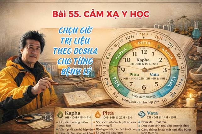 Bảng Thực Hành: Chọn Giờ Trị Liệu Theo Dosha Cho Từng Bệnh Lý (Bài 60)