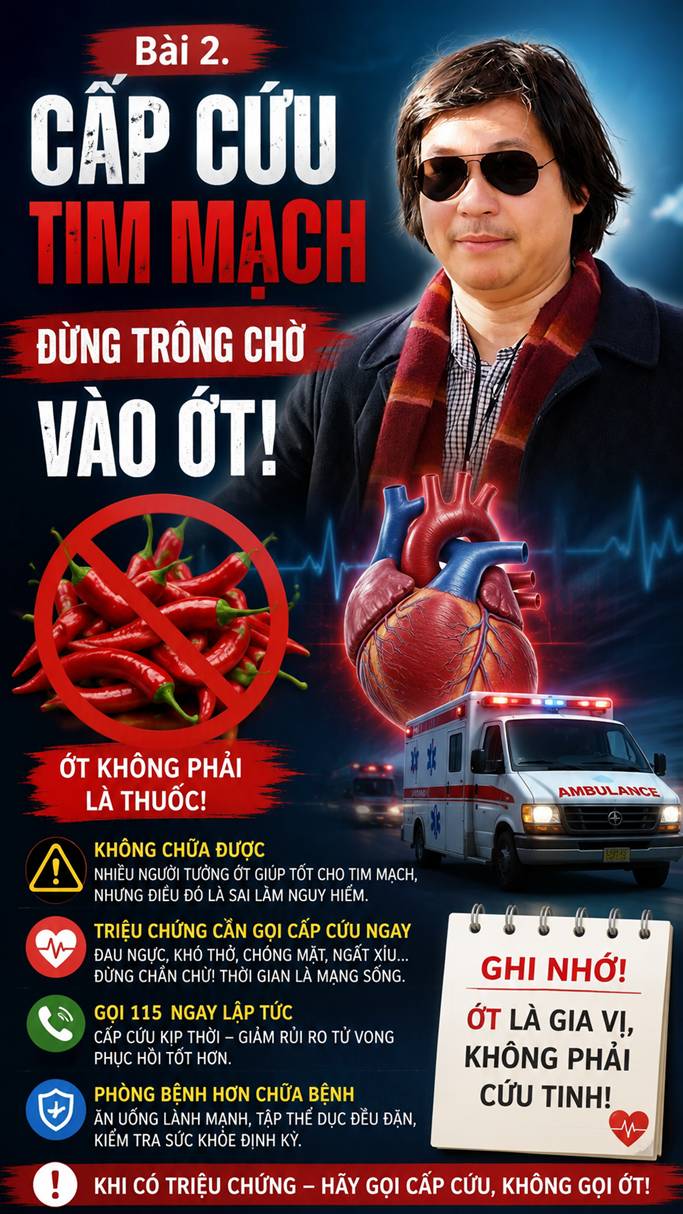 Bài 2.CẤP CỨU TIM MẠCH – ĐỪNG TRÔNG CHỜ VÀO ỚT!