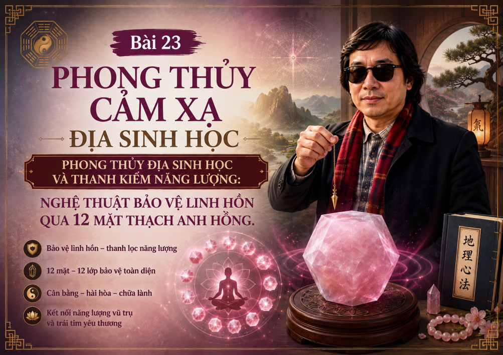 PHONG THỦY CẢM XẠ ĐỊA SINH HỌC (Bài 23)