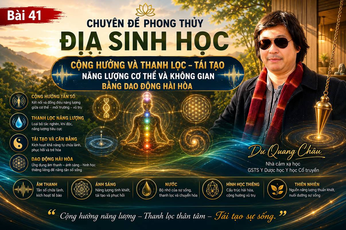 Bài 41: PHONG THỦY CẢM XẠ ĐỊA SINH HỌC
