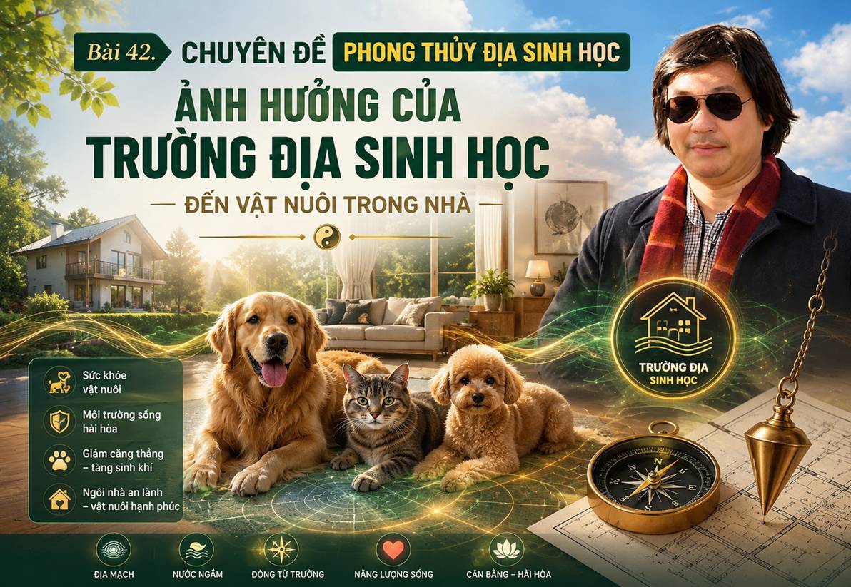 Bài 42: PHONG THỦY CẢM XẠ ĐỊA SINH HỌC